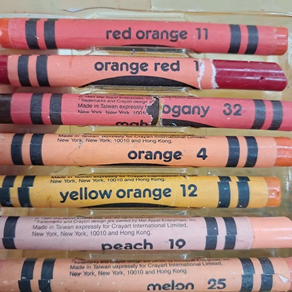 Vintage‎ Mel Appel crayon set kids art supplies Crayart crayons drawing rainbow